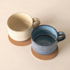 Mug Set — Mino Ware Ripple Stack Pair
