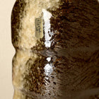 Ceramic Water Bottle | Black Iga Style with Cork Stopper