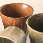 Rock Cup Set — Seto Ware Kiln-Shaved (Set of 5)