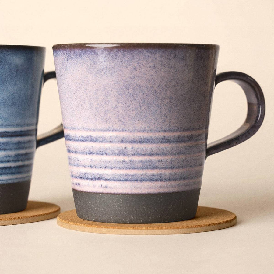 Mug Set | Mino Ware Black Ring Pair