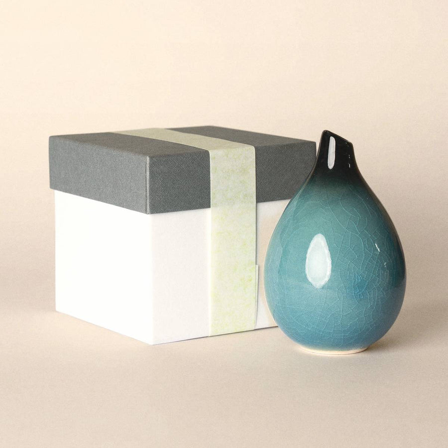 Vase - Ichirin Zashi | Two Tone Ocean Blue