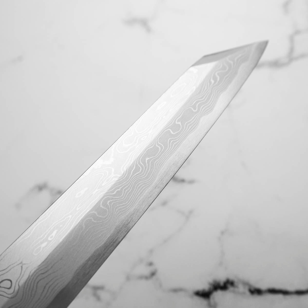 Yamawaki Hamono Nakagawa Satoshi Blue 1 Damascus Kiritsuke Yanagiba 360mm