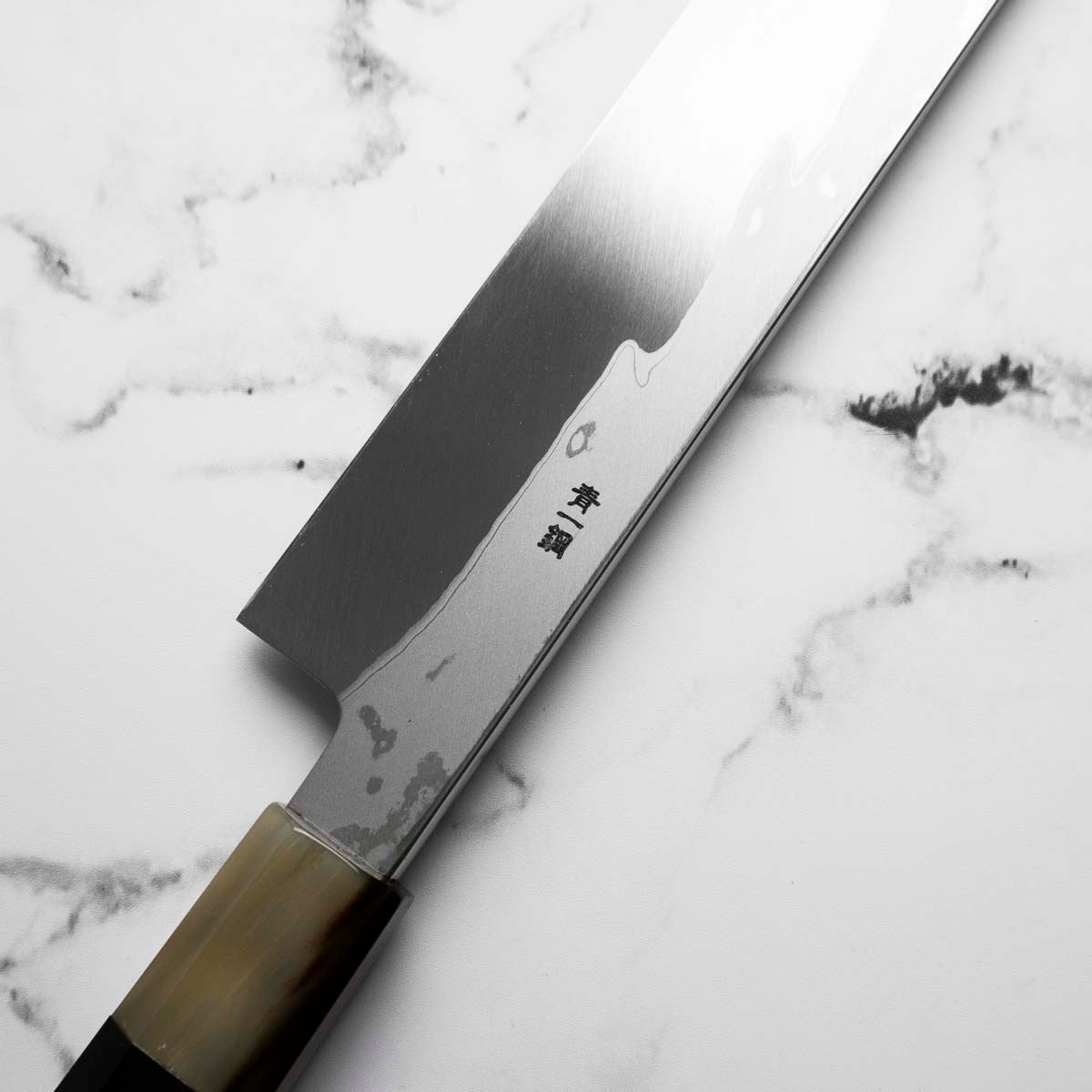 Yamawaki Hamono Nakagawa Satoshi Blue 1 Damascus Yanagiba 360mm