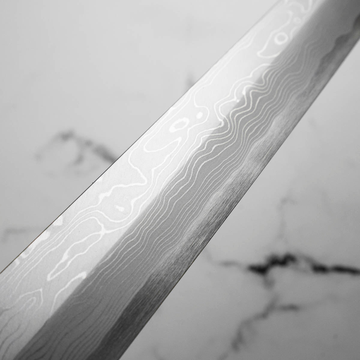Yamawaki Hamono Nakagawa Satoshi Blue 1 Damascus Yanagiba 360mm