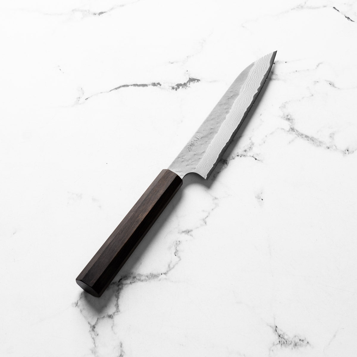 Nigara Hamono VG10 Tsuchime Damascus Petty 150mm - Ebony