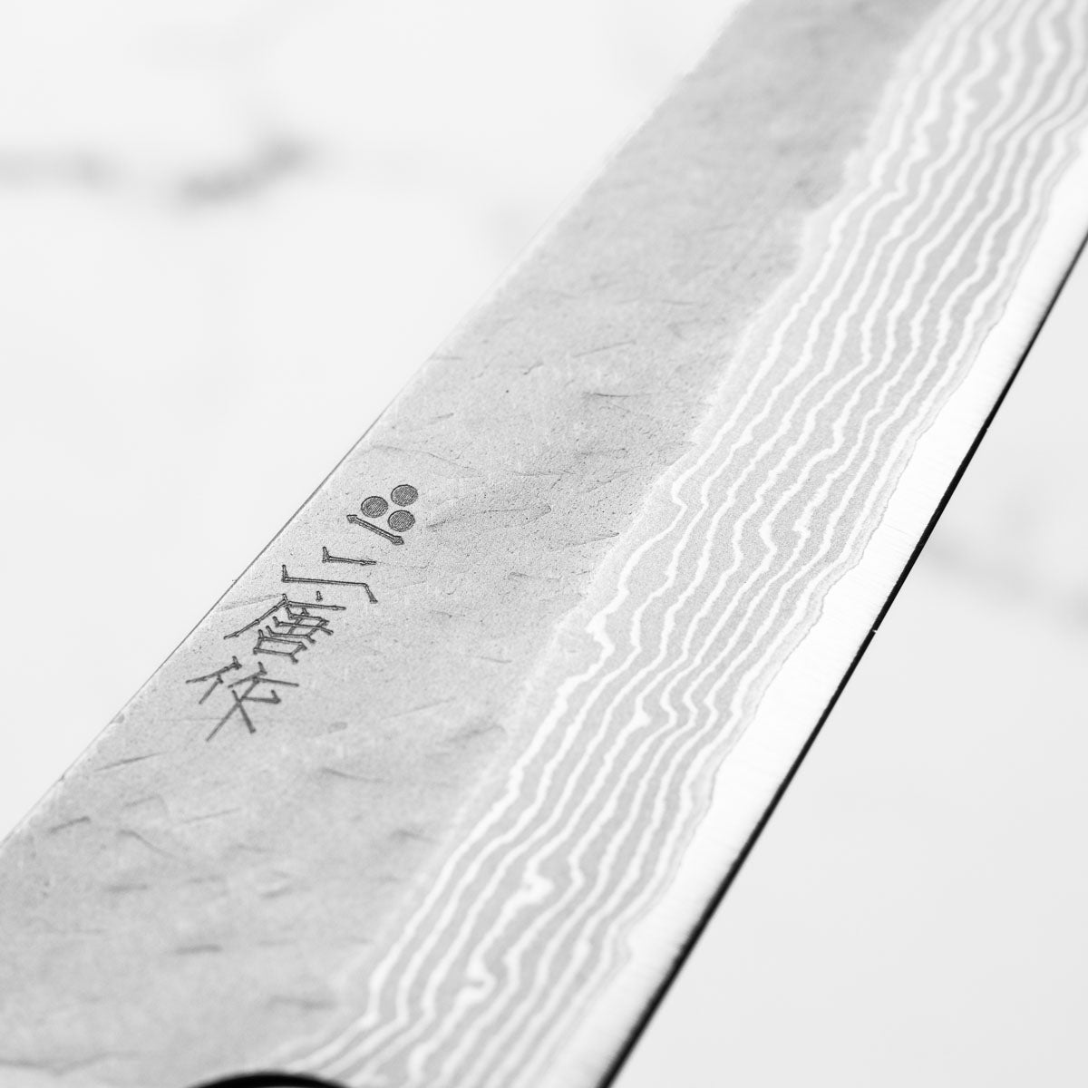 Nigara Hamono VG10 Tsuchime Damascus Petty 150mm - Ebony