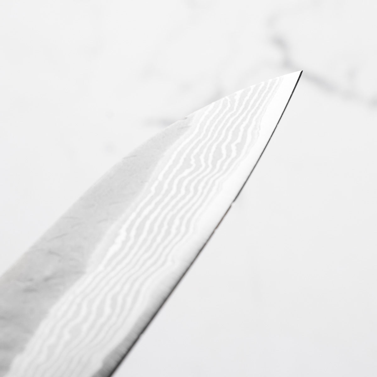 Nigara Hamono VG10 Tsuchime Damascus Petty 150mm - Ebony