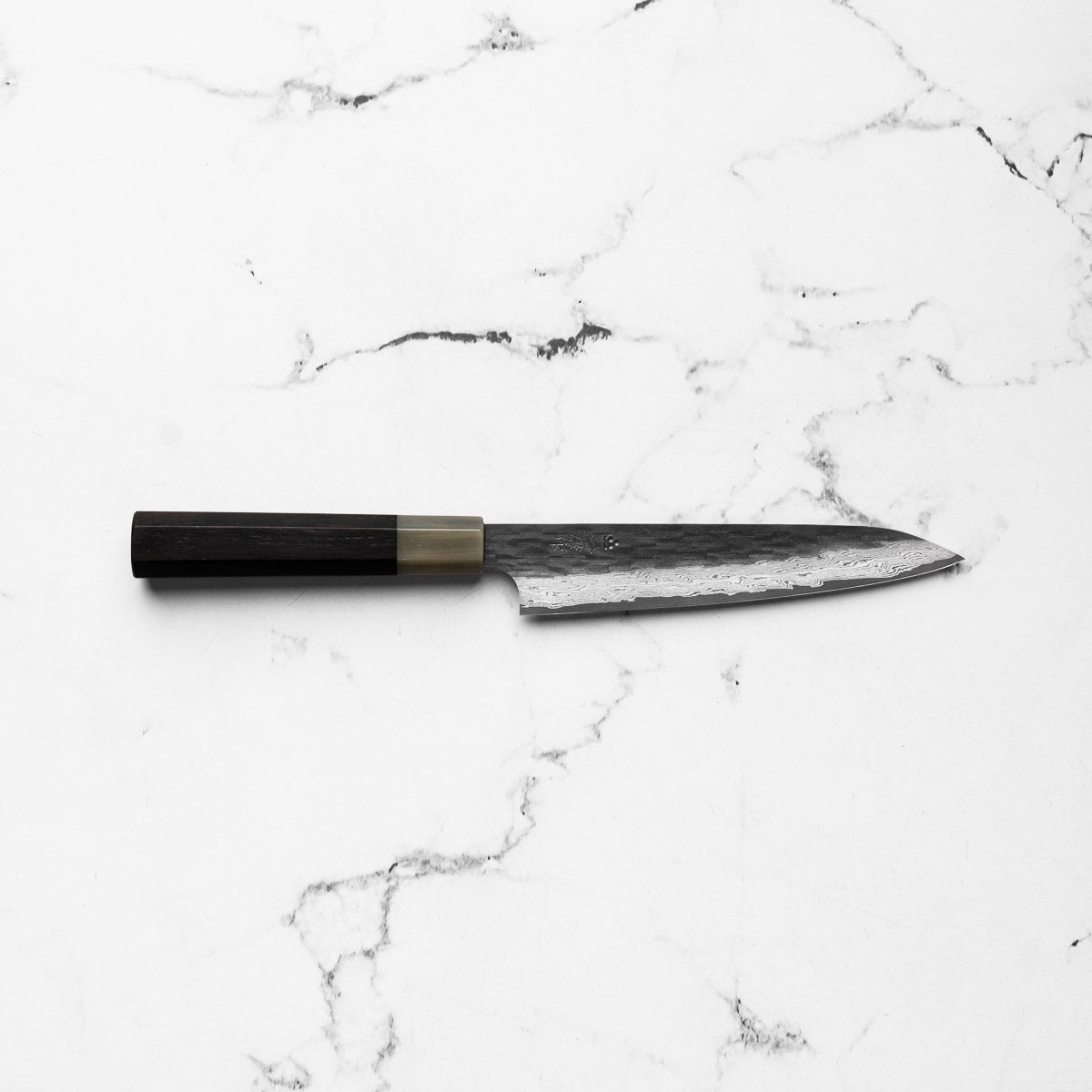 Nigara Hamono VGXEOS Kurouchi Petty 150mm - handle detail