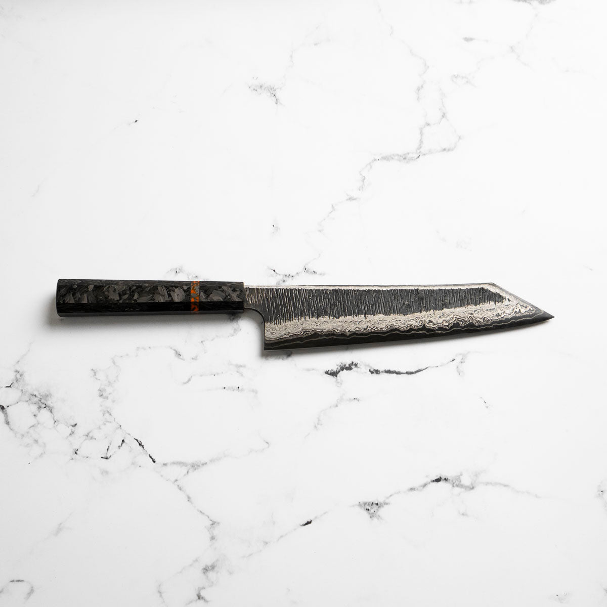 Hatsukokoro Itadaki Blue 2 + White 2 Coreless Kurouchi Tsuchime Kiritsuke Gyuto 240mm