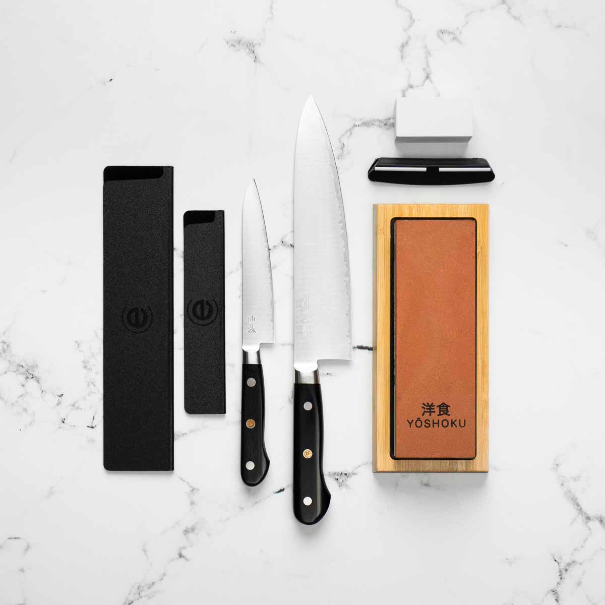 Senzo Professional SG2 - 2 Knife Set with Whetstone