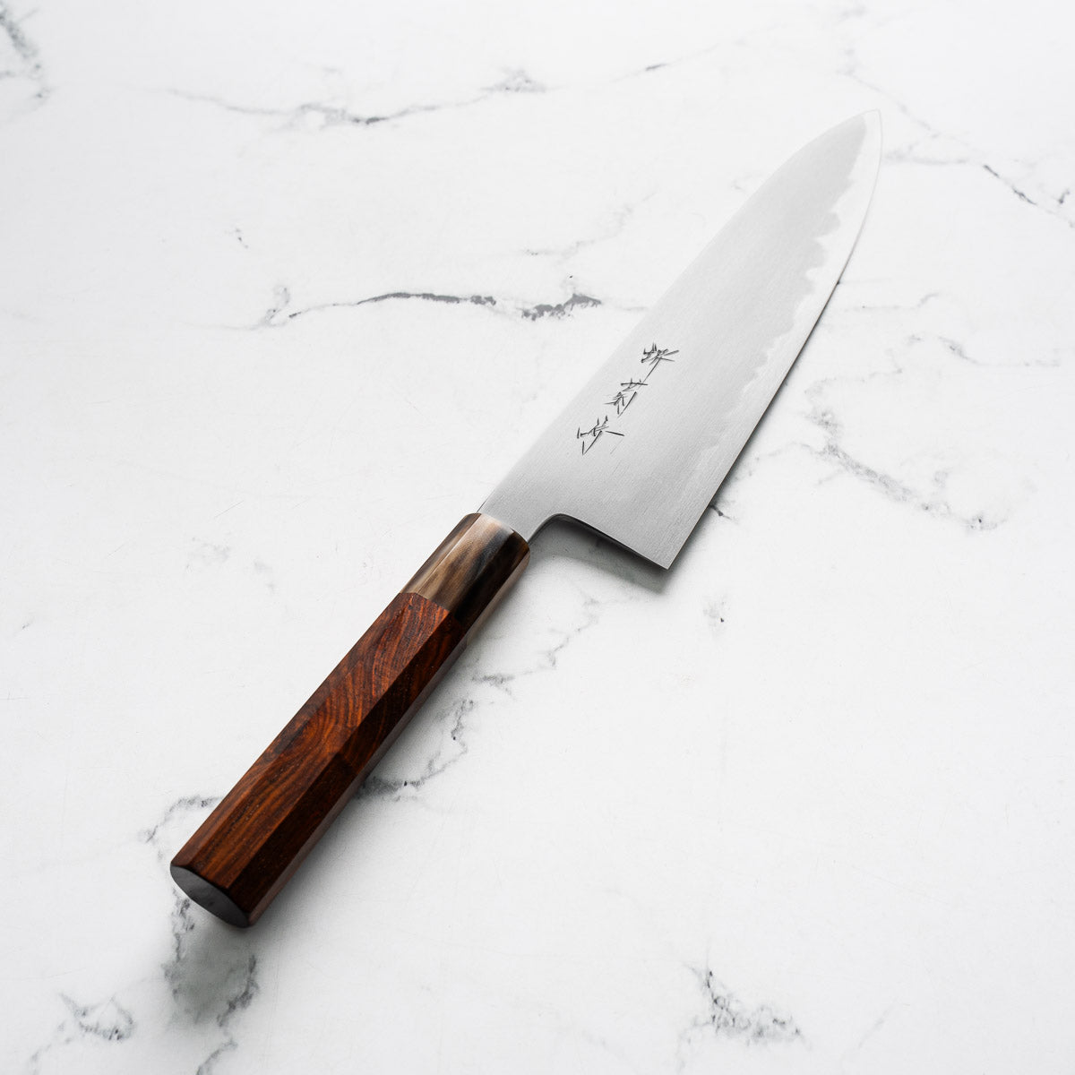 Y.Tanaka x Sakai Kikumori Blue 2 Gyuto 255mm - Siamese Rosewood and Blonde