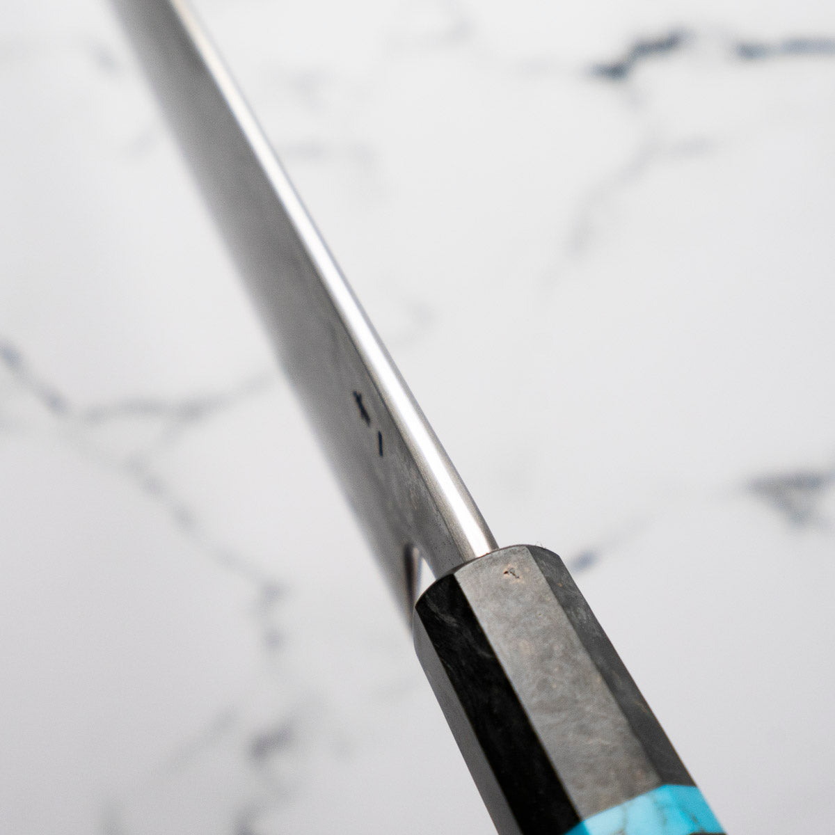 Hatsukokoro Blue 1 Damascus Gyuto 240mm - Turquoise