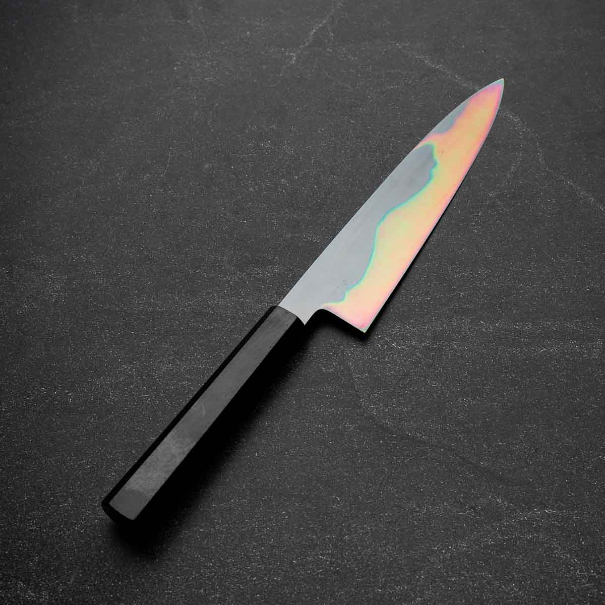 Yoshikazu Ikeda White 1 Honyaki Kachikaeshi Gyuto 210mm - Ebony