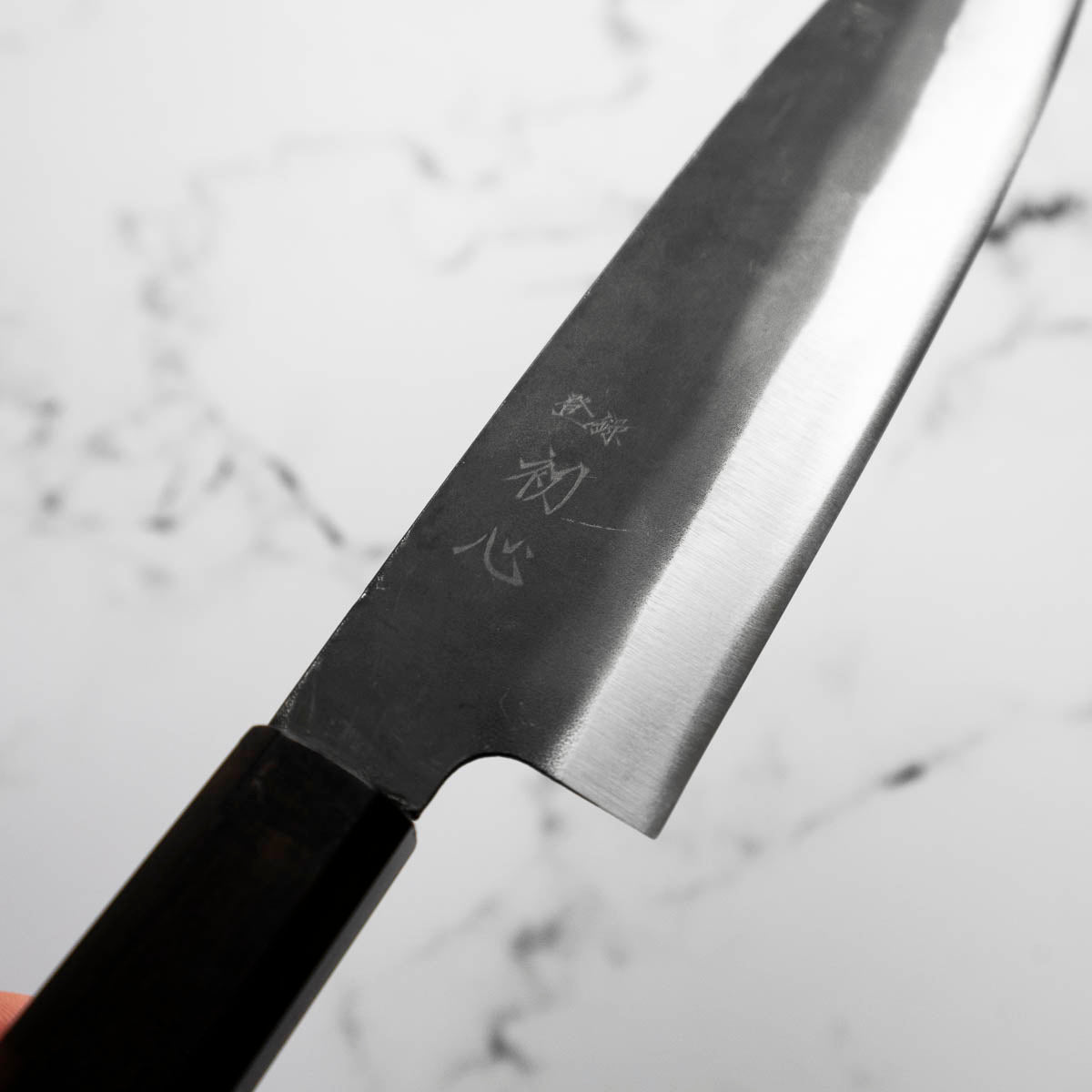 Hatsukokoro Blue 2 Kurouchi Santoku 165mm - Ebony
