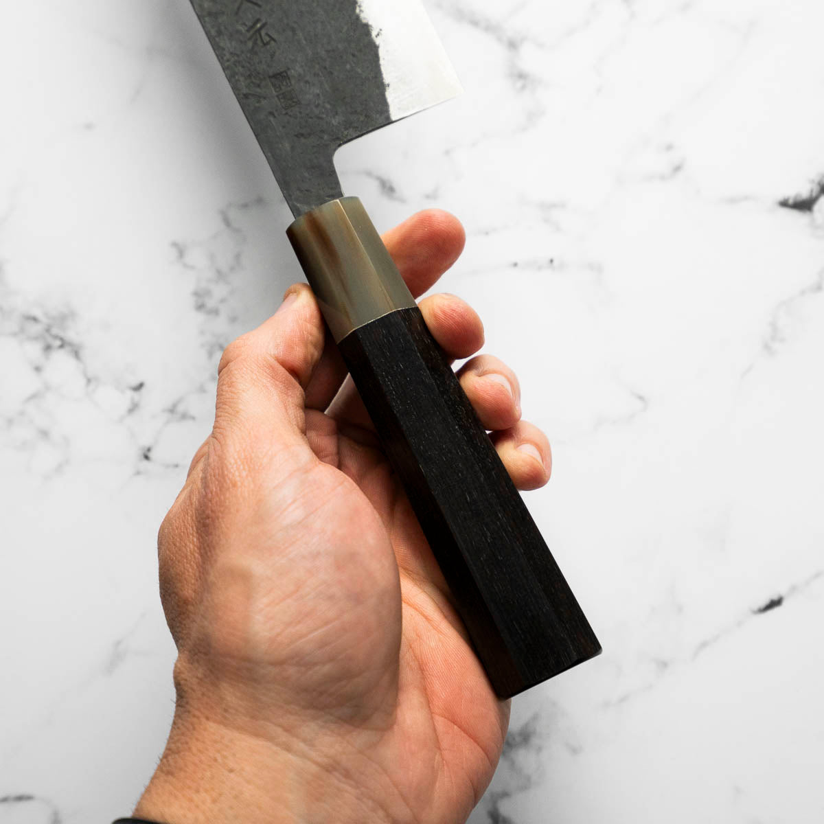 Morihei Hisamoto White 2 Kurouchi Nakiri 165mm - Ebony & Blonde