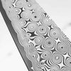 Nigara Hamono "Anmon" SG2 Raindrop Damascus Petty 120mm - Dark Carbon Fibre