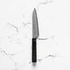 Nigara Hamono "Anmon" SG2 Raindrop Damascus Petty 150mm - Dark Carbon Fibre