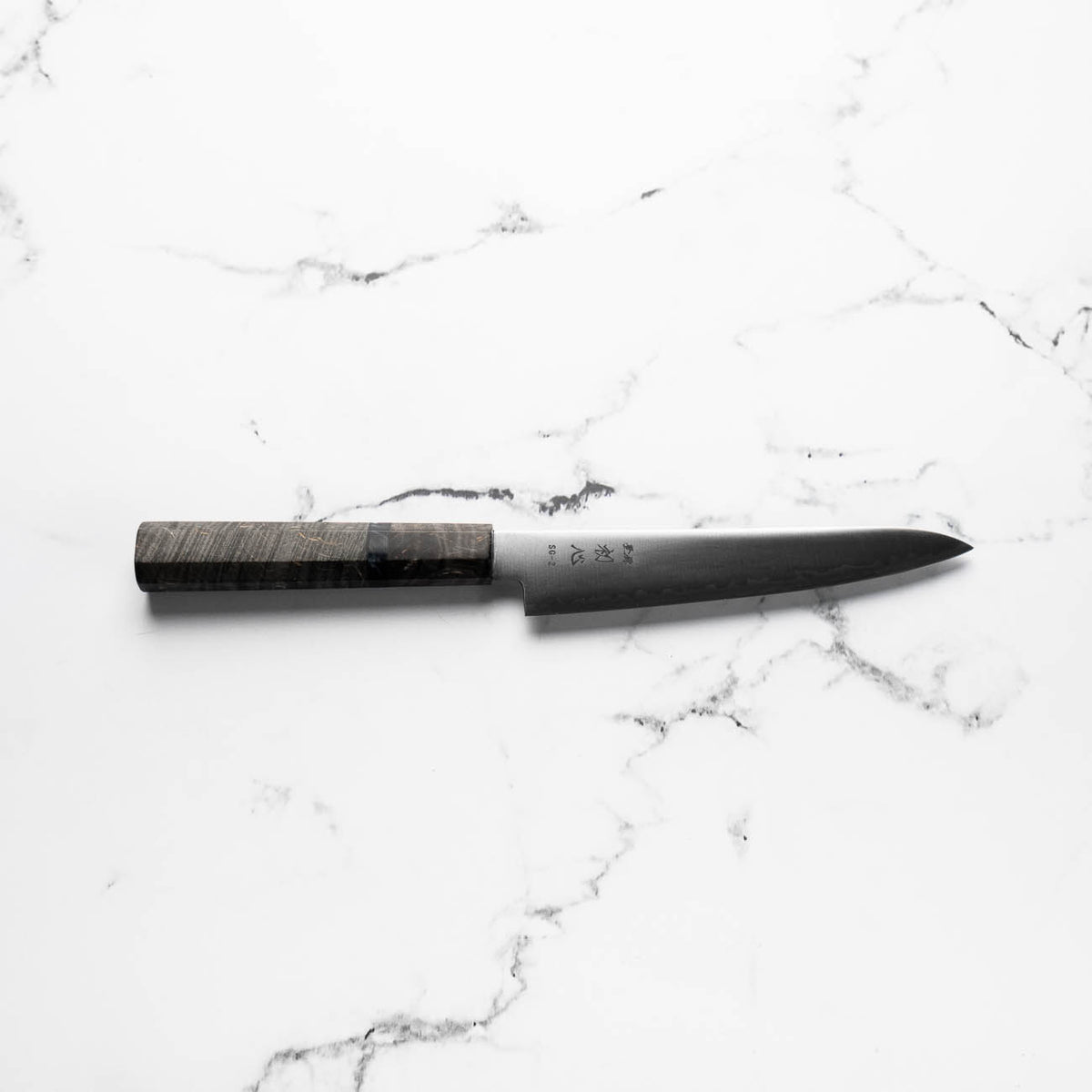 Hatsukokoro Hayabusa SG2 3 Layer Petty 150mm - Dark Maple