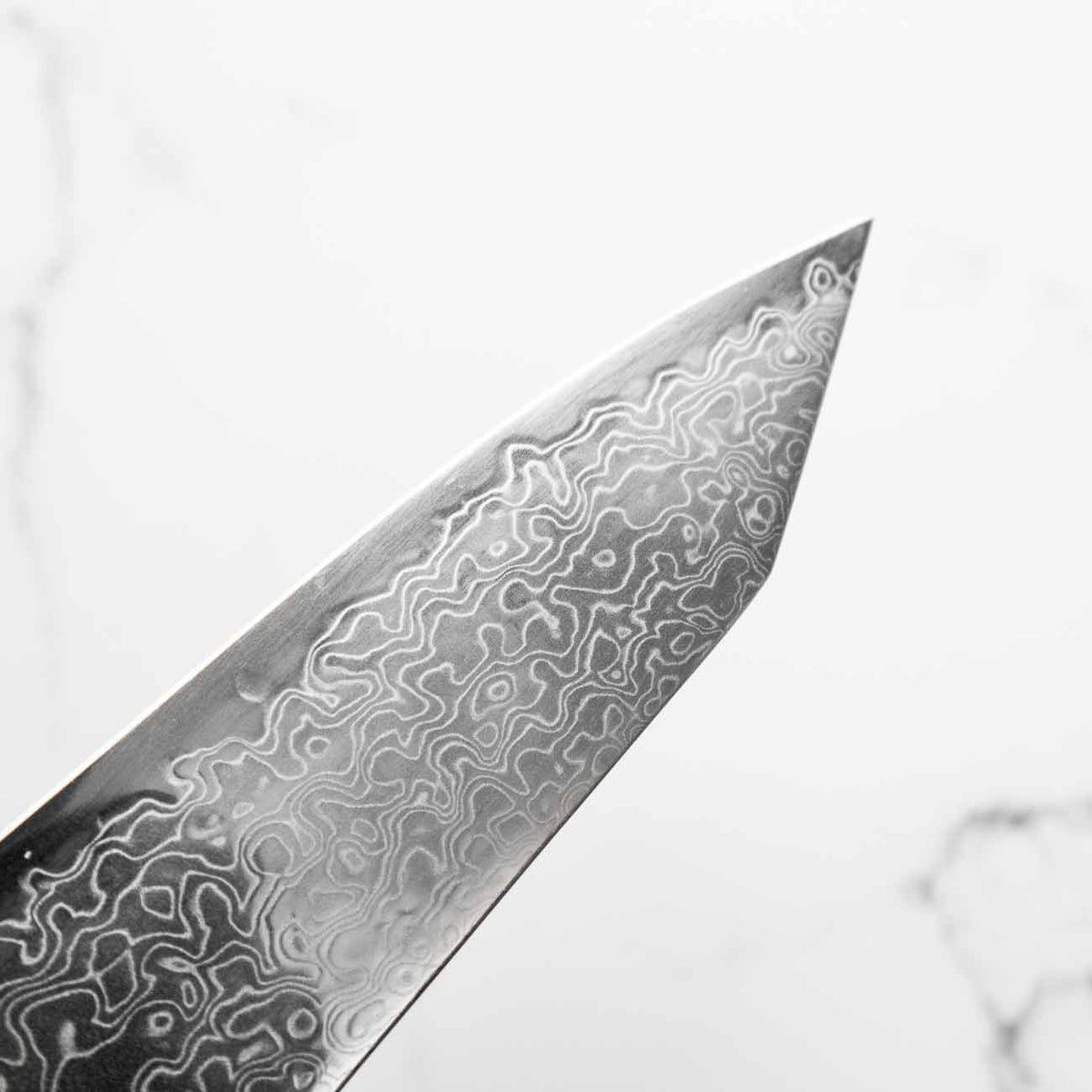 Hatsukokoro Ryuhyo SG2 Damascus Kiritsuke Gyuto 210mm -  Dark Maple