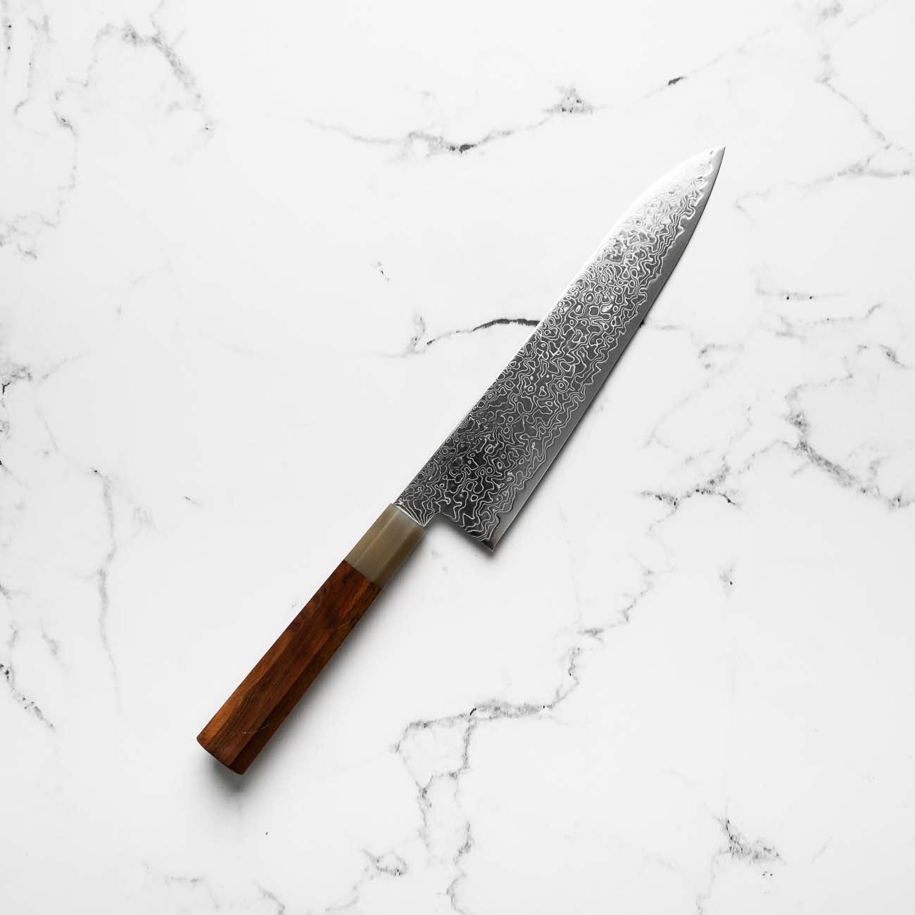 Hatsukokoro Ryuhyo SG2 Damascus Gyuto 210mm -  Quince