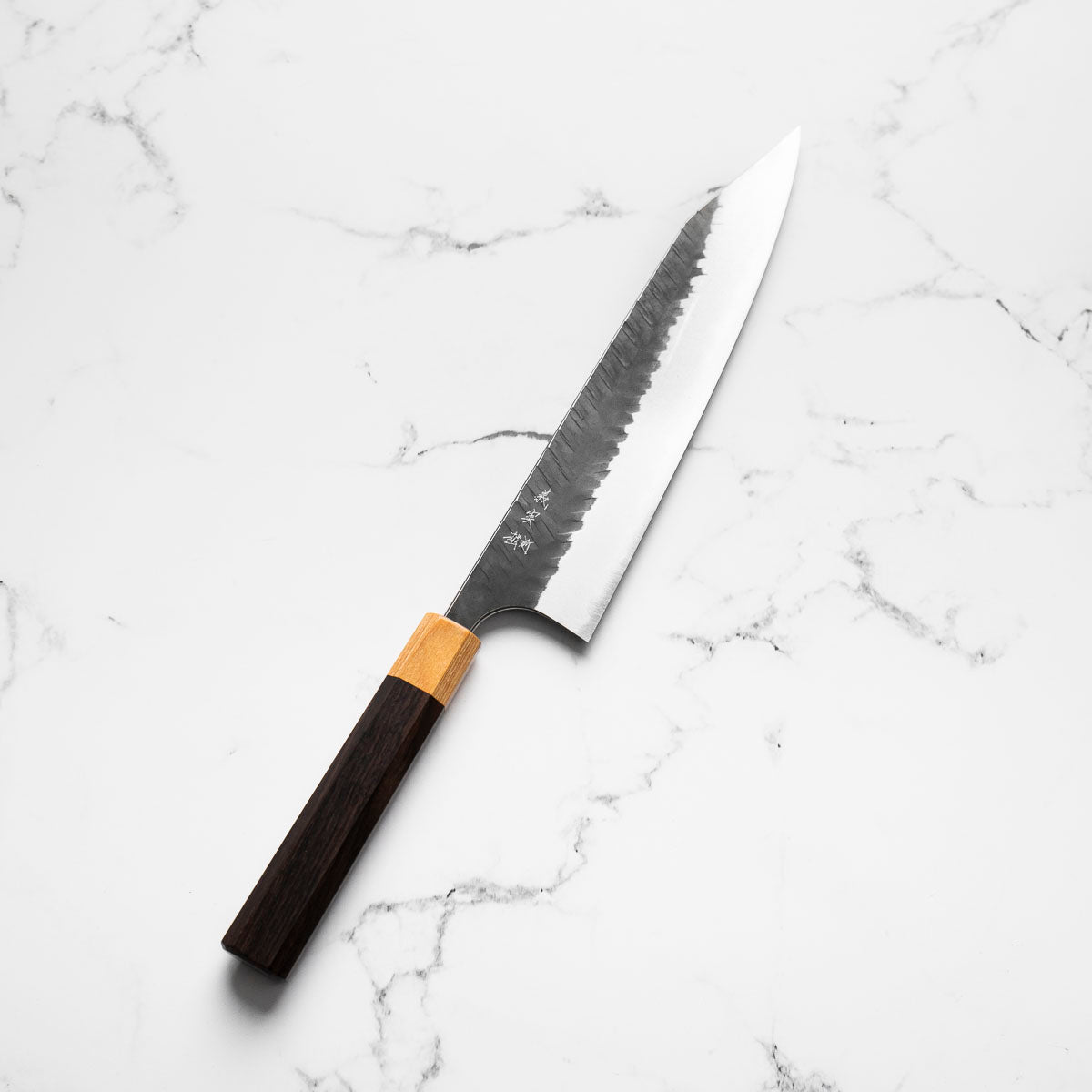 Yoshimi Kato Blue Super Kurouchi V-Tsuchime Kiritsuke 240mm