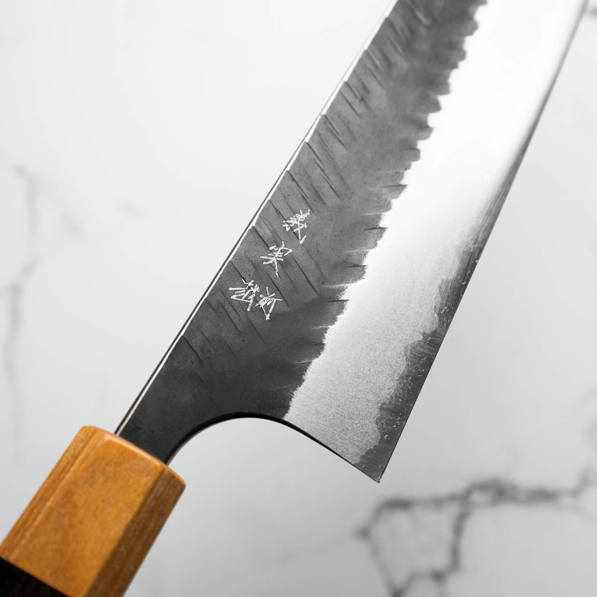 Yoshimi Kato Blue Super Kurouchi V-Tsuchime Kiritsuke 240mm