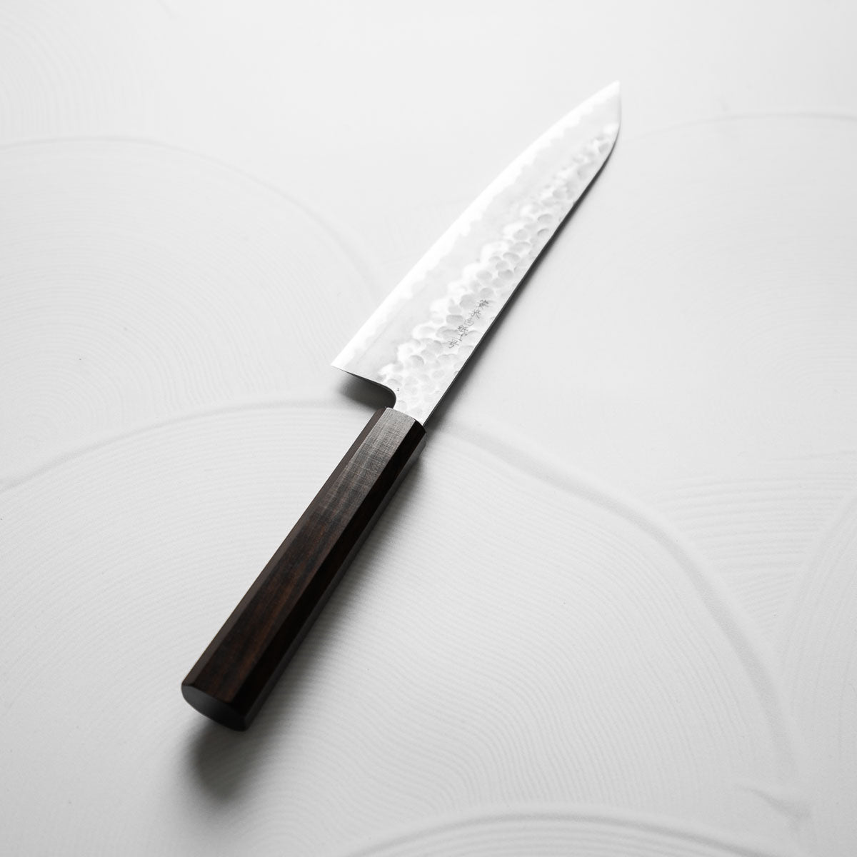 Tsunehisa White 2 SS Clad Tsuchime Gyuto 210mm - Ebony
