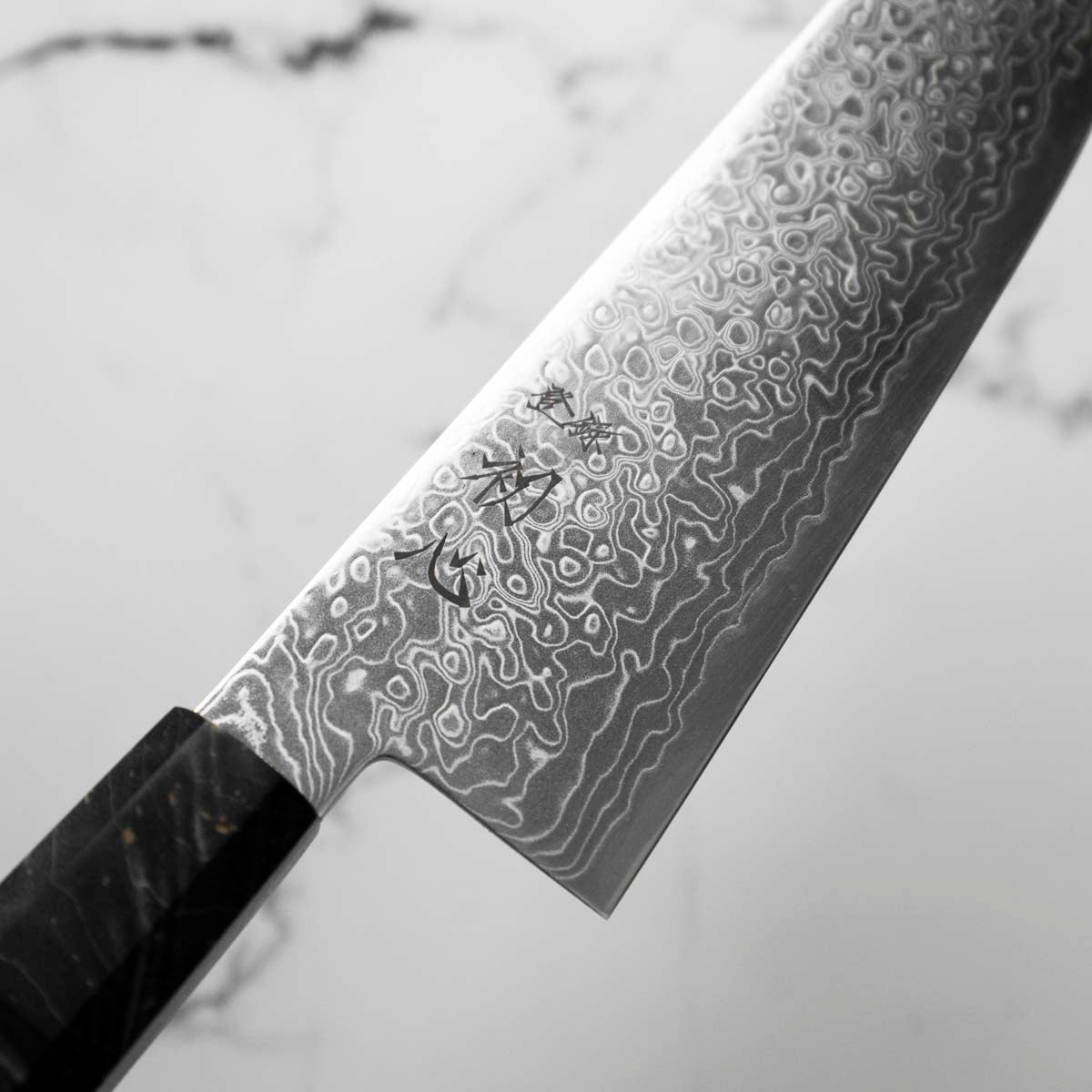 Hatsukokoro Ryuhyo SG2 Damascus Bunka 180mm - Dark Maple