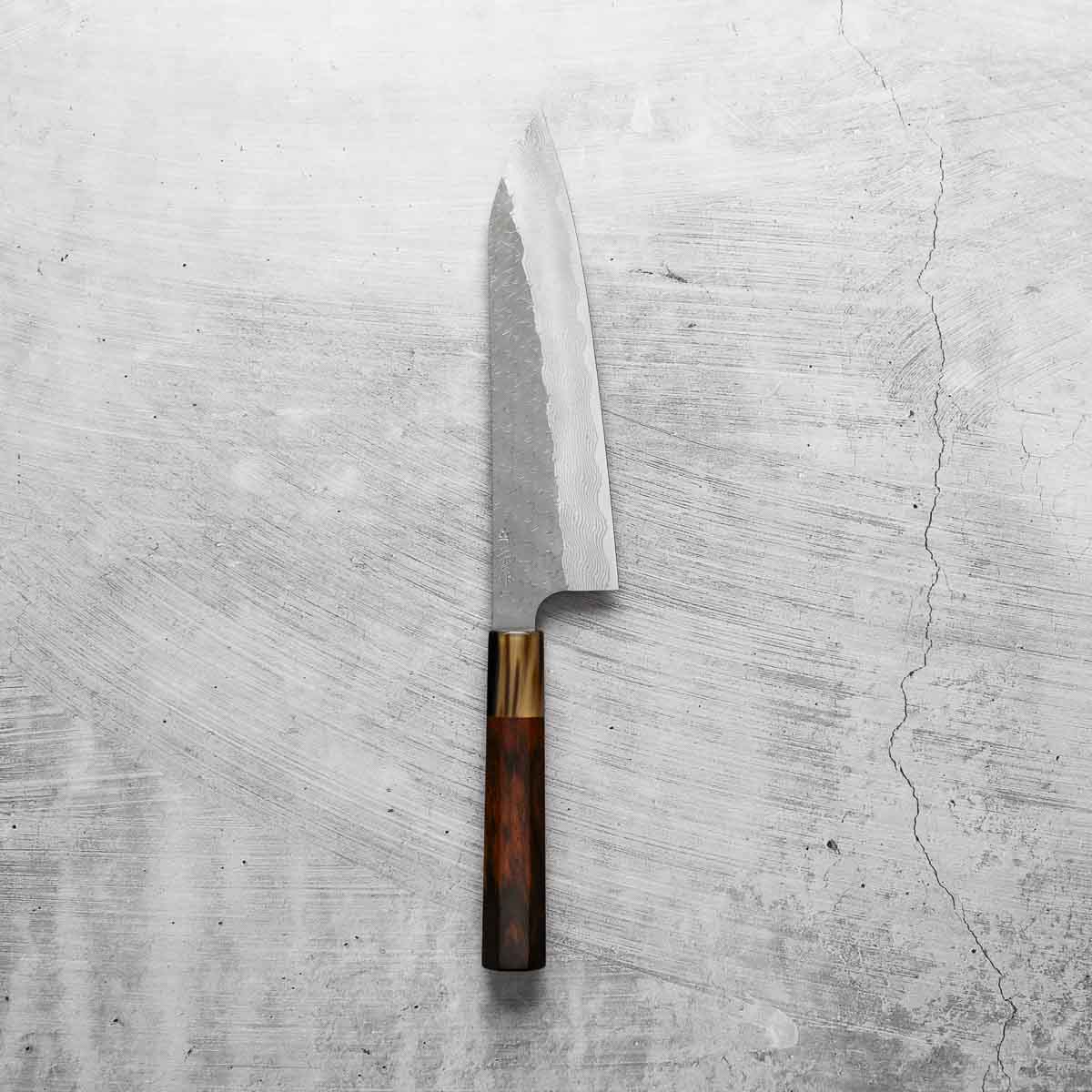Nigara Hamono SG STRIX Gyuto 210mm - Siamese Rosewood