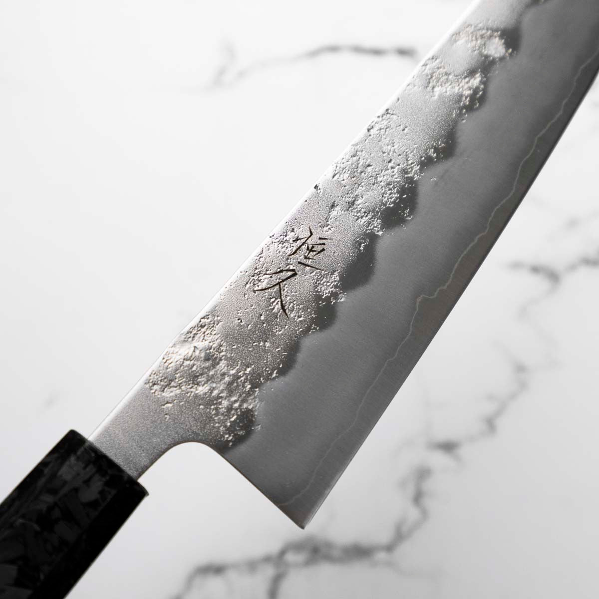 Tsunehisa Ginsan Nashiji Gyuto 210mm - Carbon Fibre