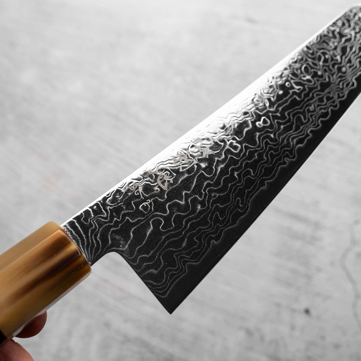 Hatsukokoro Ryuhyo Migaki SG2 Damascus Kiritsuke Gyuto 210mm - Siamese Rosewood