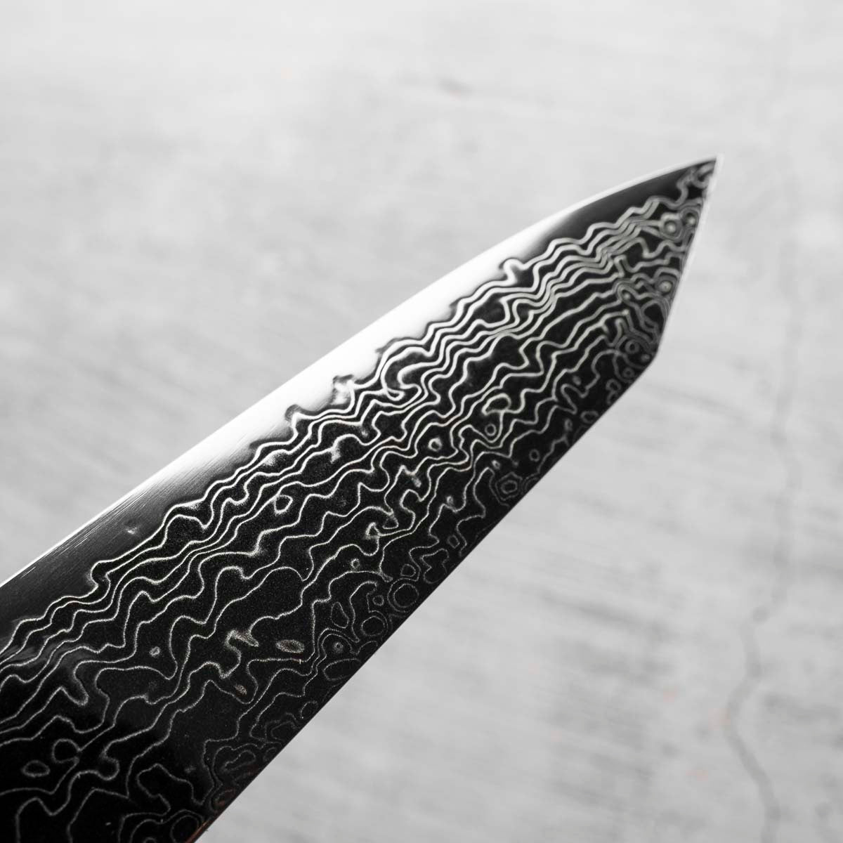 Hatsukokoro Ryuhyo Migaki SG2 Damascus Kiritsuke Gyuto 210mm - Siamese Rosewood