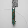 Nigara Hamono SG2 Raindrop Damascus Kiritsuke 210mm - Turquoise