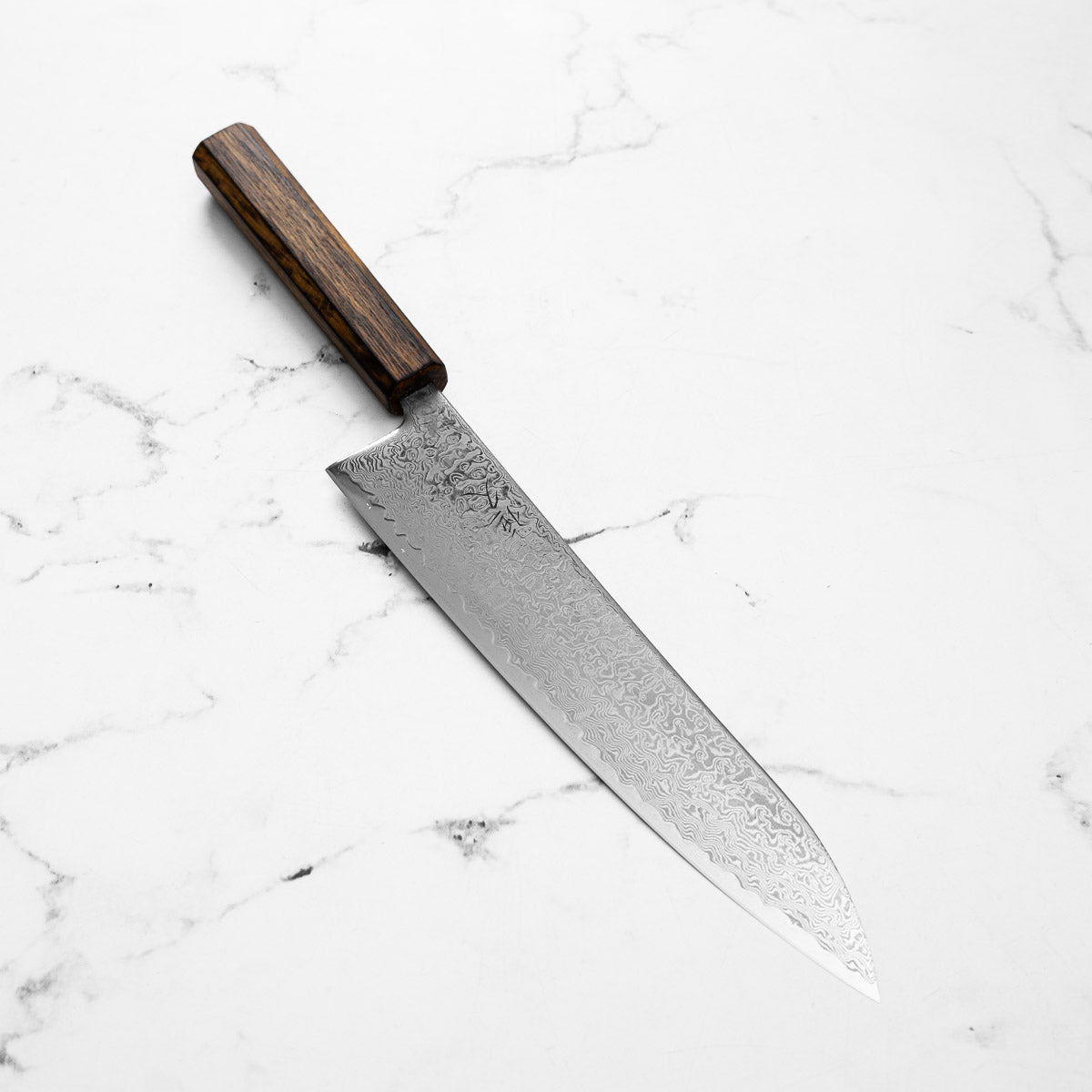 Tsunehisa SRS13 Damascus Gyuto 240mm - Black Oak