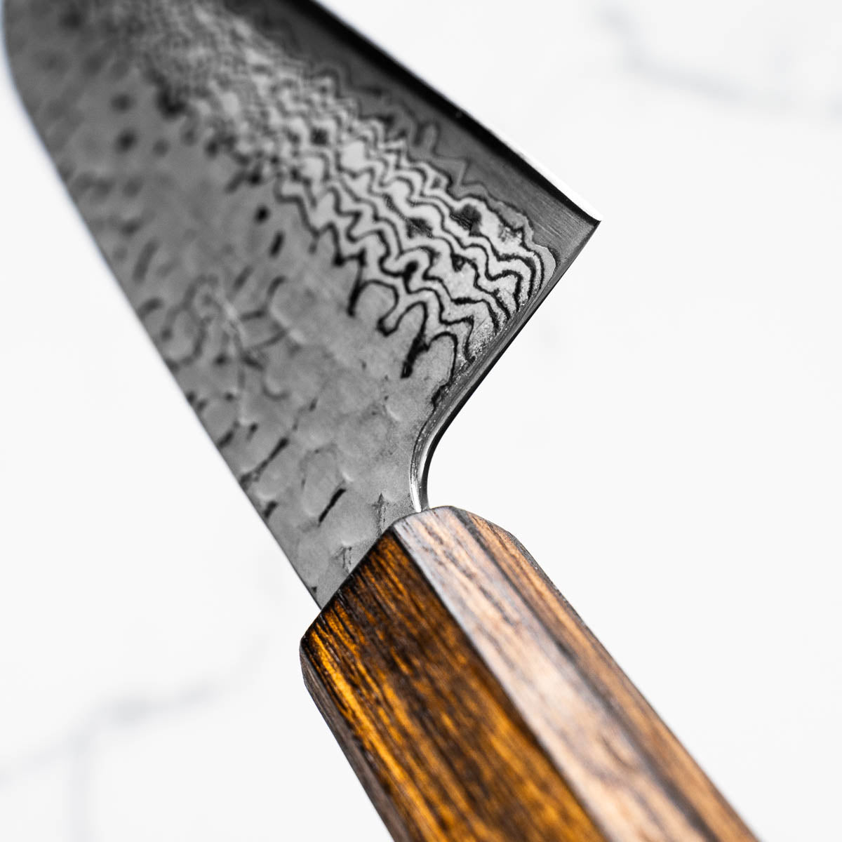 Tsunehisa Ginsan Geppaku Santoku 165mm - Black Oak