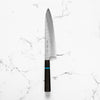 Satoshi Nakagawa Ginsan Tsuchime Gyuto 240mm - Ebony Turquoise