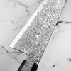 Hatsukokoro Ryuhyo Kurozome SG2 Damascus Bunka 180mm -  Maple Turquoise
