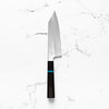 Sakai Kikumori "Choyo" Ginsan Bunka 180mm - Ebony Turquoise