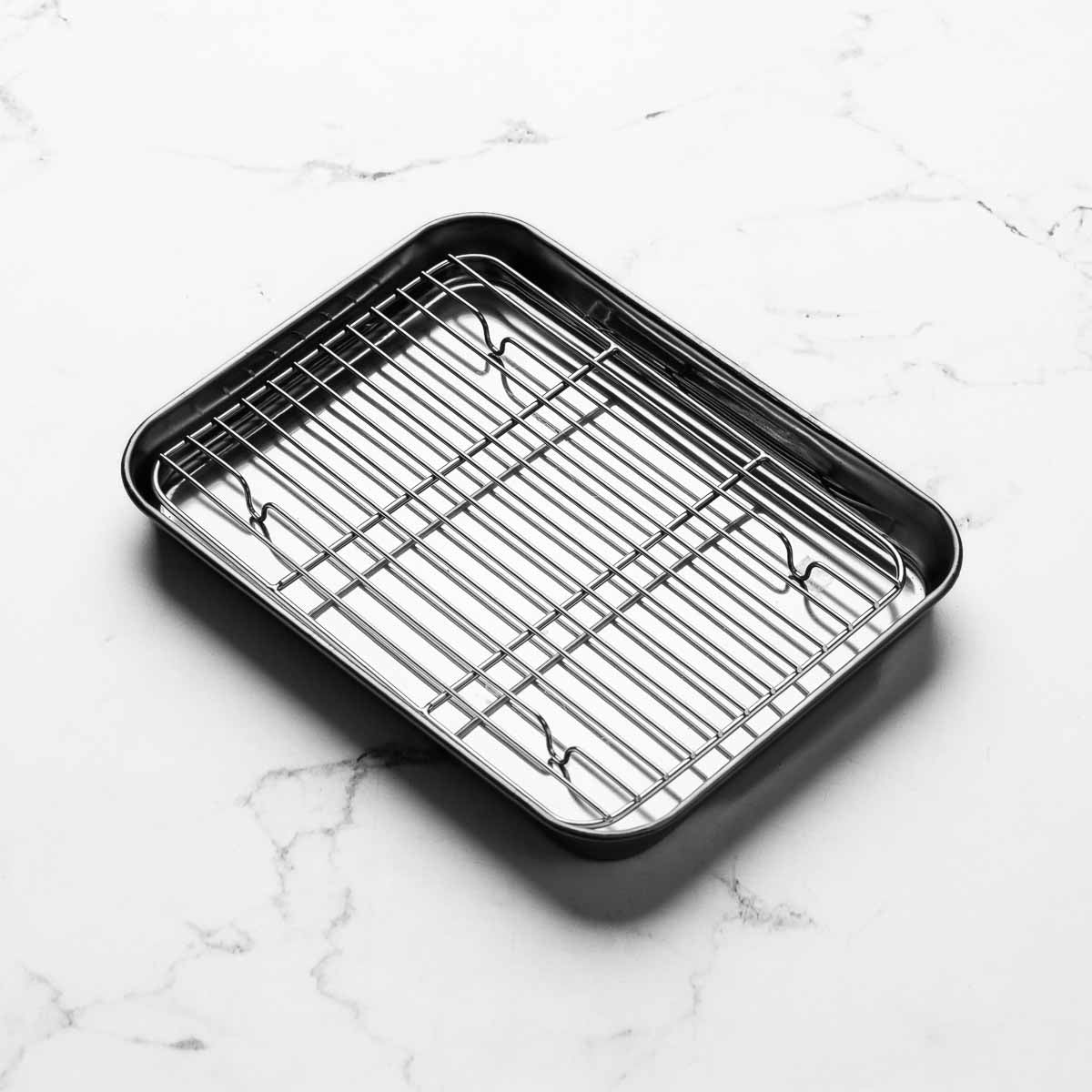 21cm Stainless Drip Tray w/Mesh Grill