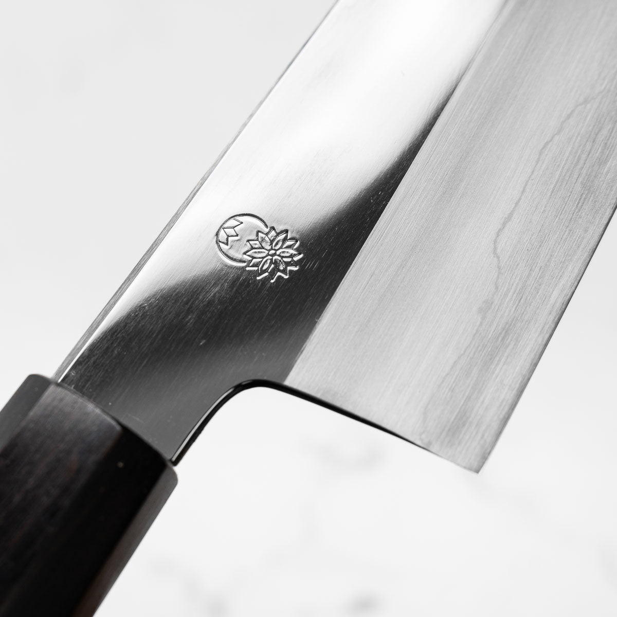 Sakai Kikumori "Choyo" Ginsan Bunka 180mm - Ebony Turquoise