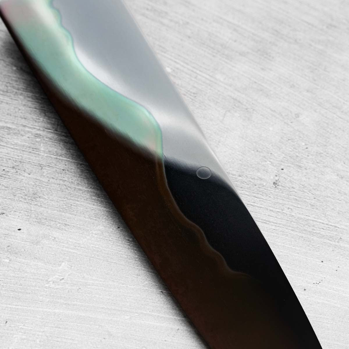Ikeda Yoshikazu White 1 Honyaki Kachikaeshi Gyuto 240mm - Ebony