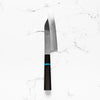 Sakai Kikumori "Choyo" Ginsan Santoku 180mm - Ebony Turquoise