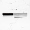 Sakai Kikumori "Choyo" Ginsan Nakiri 180mm - Ebony Turquoise