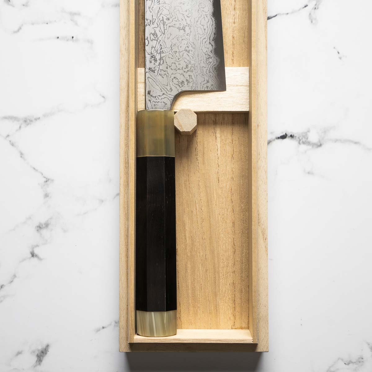Mazaki Blue 2 Hon-Sanmai Damascus Gyuto 240mm