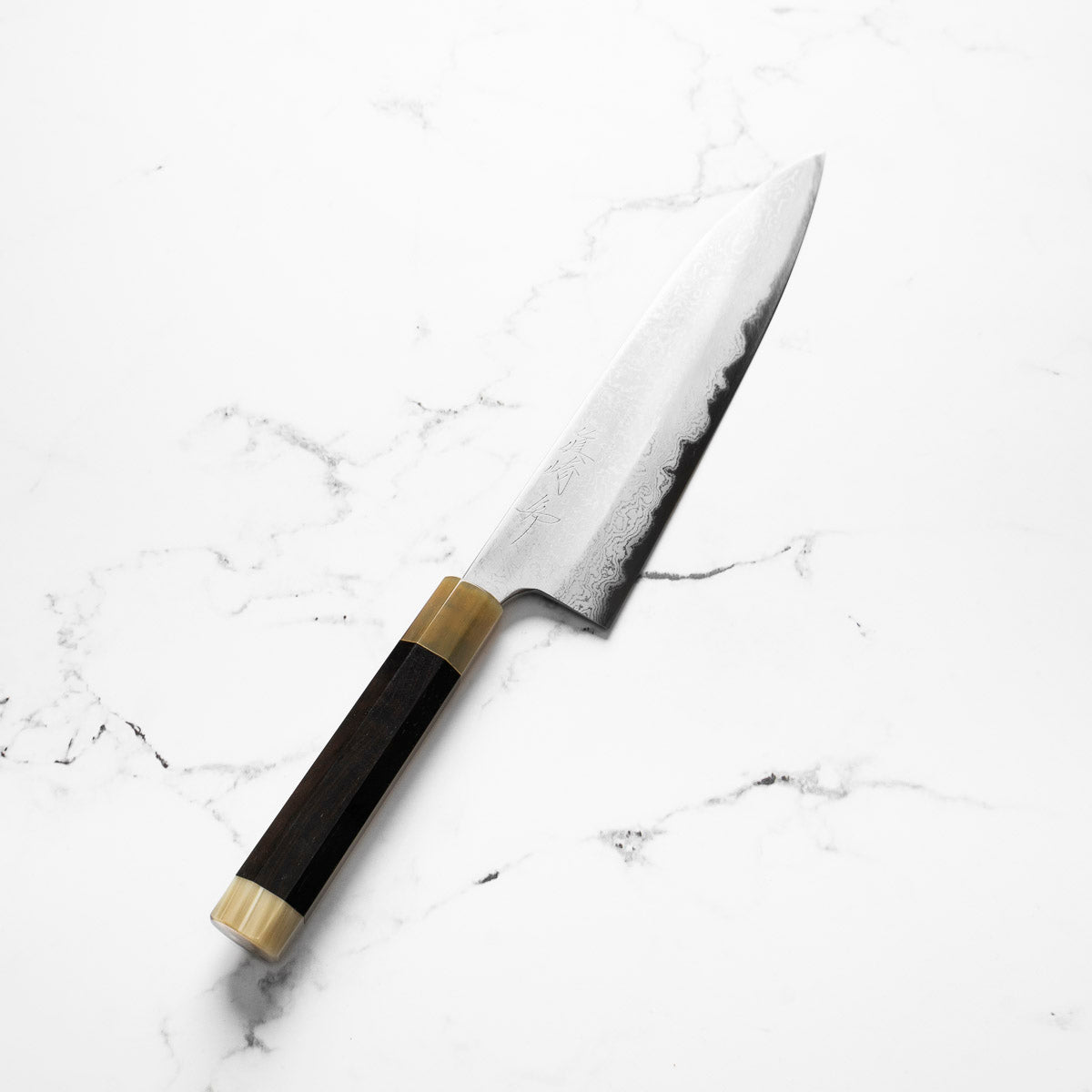 Mazaki Blue 2 Hon-Sanmai Damascus Gyuto 240mm