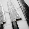 Hatsukokoro Ryuhyo Kurozome SG2 Damascus 3 Knife Set - Maple Turquoise