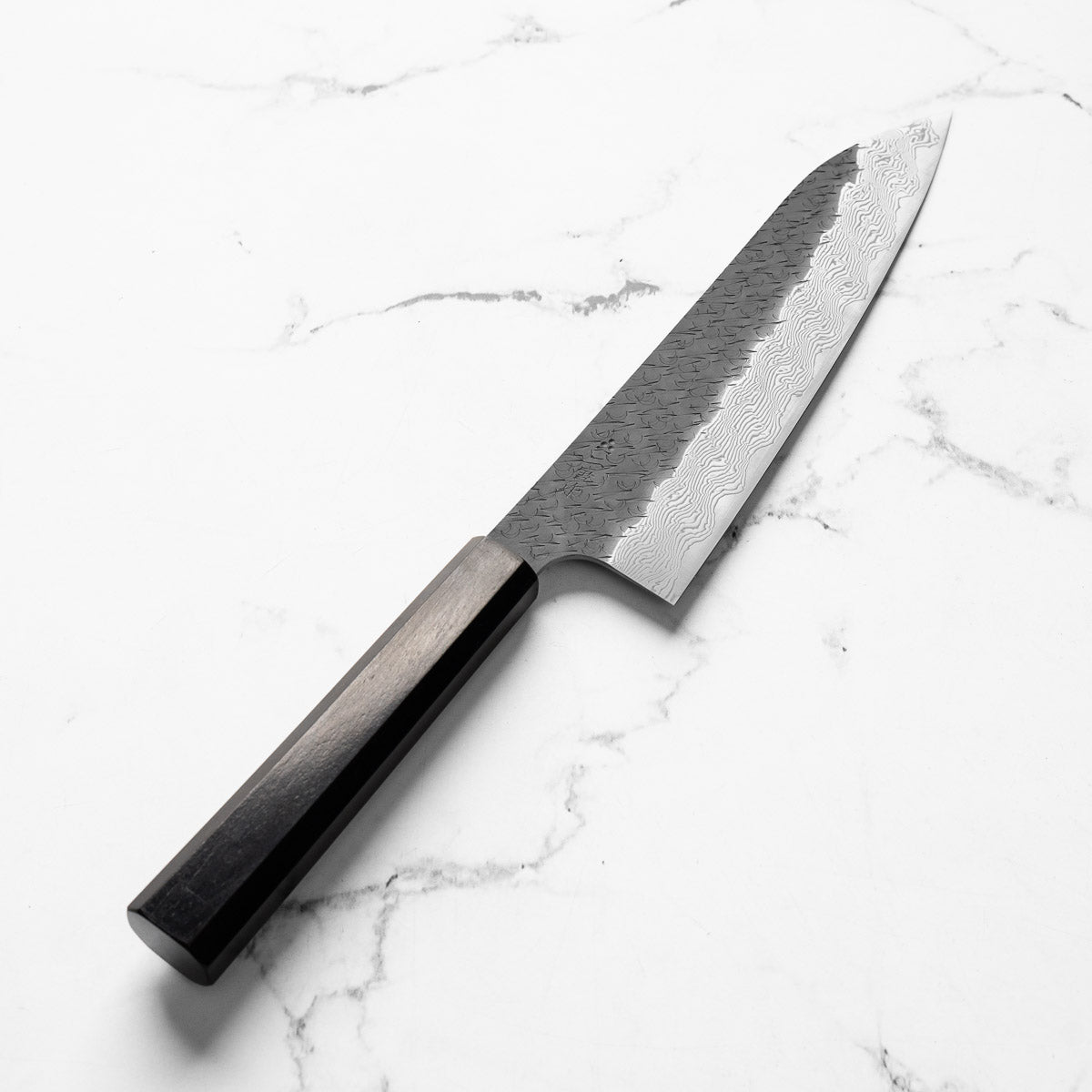 Nigara Hamono SGSTRIX Kurouchi Damascus Gyuto 210mm - Mono Ebony