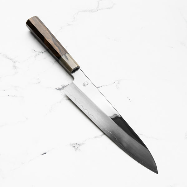 Sakai Kikumori "Choyo" Ginsan Gyuto 210mm - Persimmon
