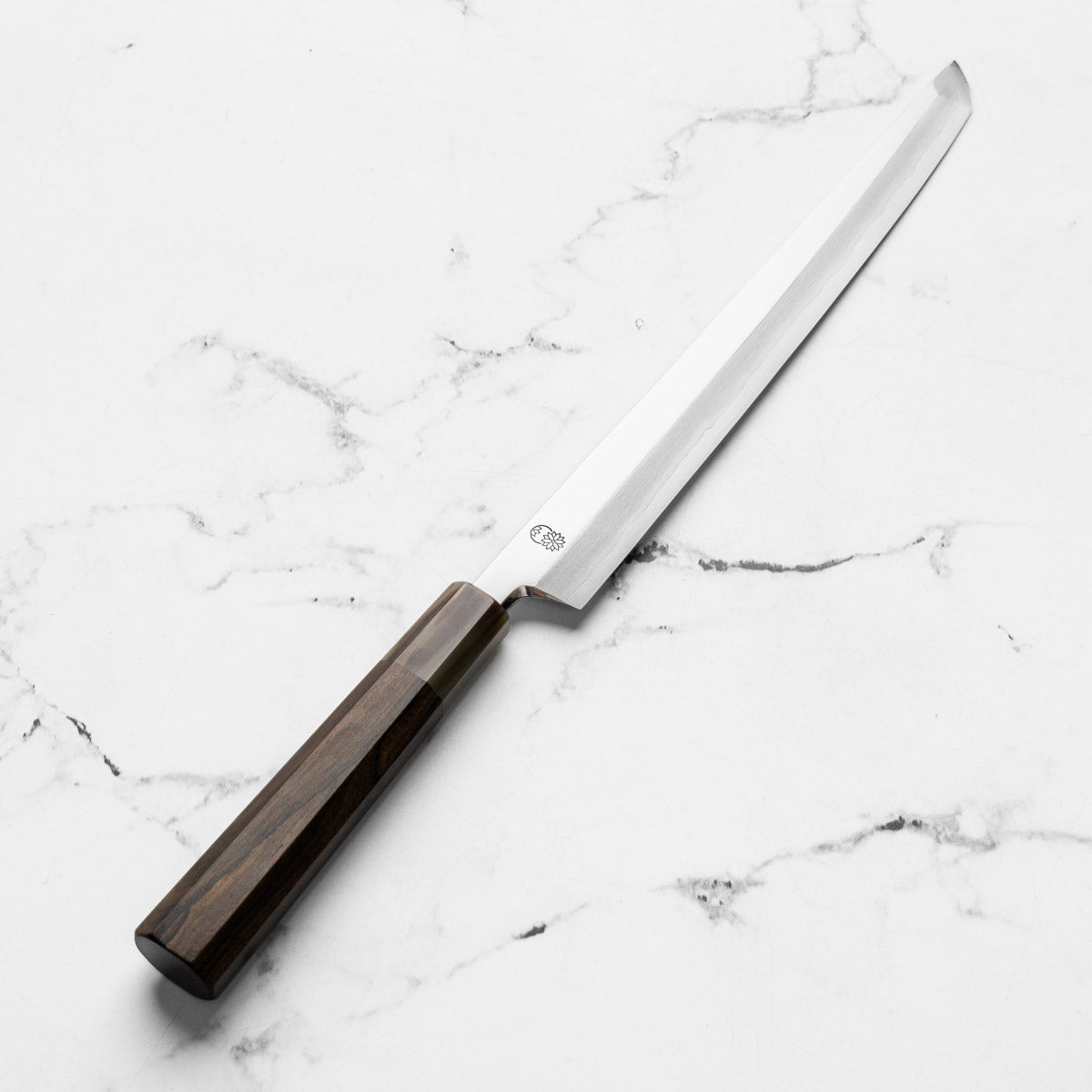 Sakai Kikumori "Choyo" Ginsan Sakimaru Takohiki 270mm - Persimmon