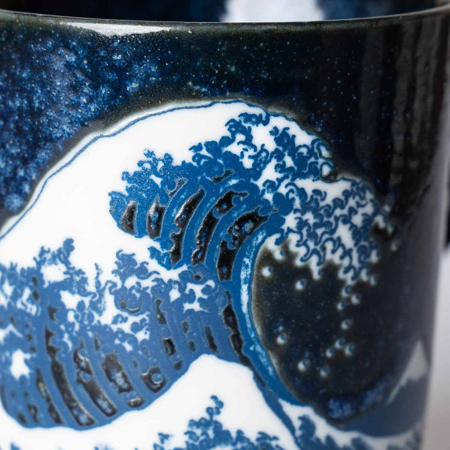Mug Set - Hokusai Wave and Wind Pair